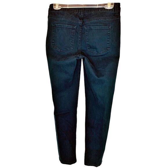 NYDJ Alisha Fitted Black Ankle Jeans Stretch Size 4 Lift Tuck Technology Denim - Picture 4 of 10